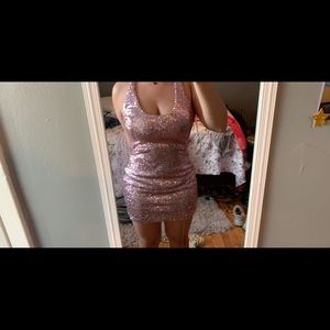 Sequined homecoming dress